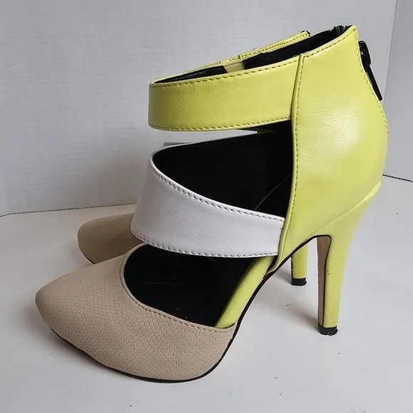 Call It Spring Yellow Strap Heels - Picture 3 of 14